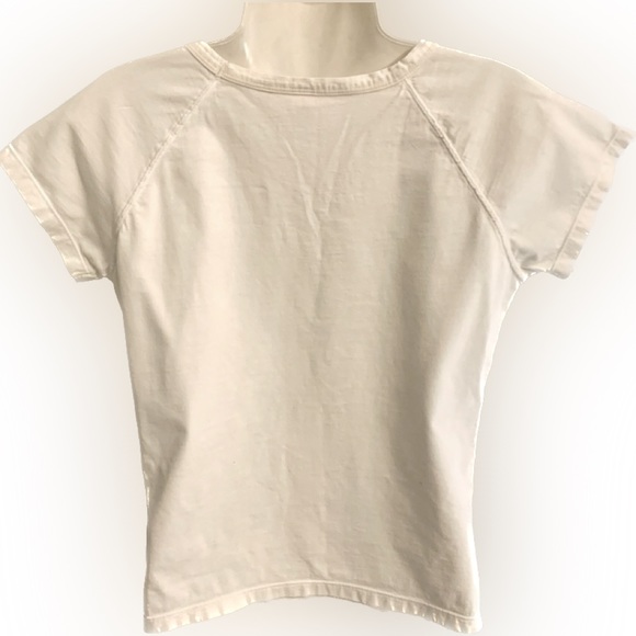 Victoria’s Secret VS White Comfy Cotton V-neck PJ Pajama Top Women’s L 10 12 - Picture 2 of 4